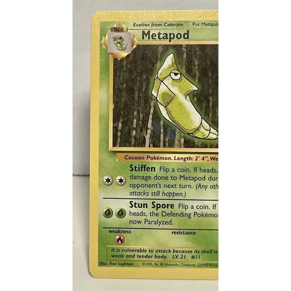 Metapod 54/102 Base Set Common‎ Unlimited Pokemon WOTC Vintage NM